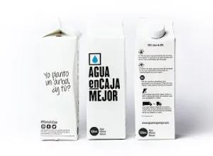 Agua en Caja Mejor, el agua mineral más amable con el medio ambiente y que contribuye a la reforestación