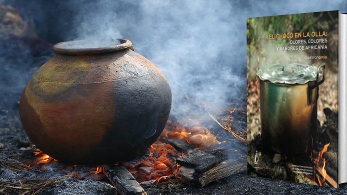 Olla caliente y libro el Chocó en la olla