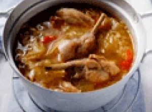 Conejo en salsa