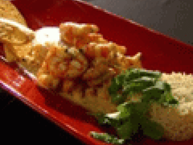 Camarones a la crema