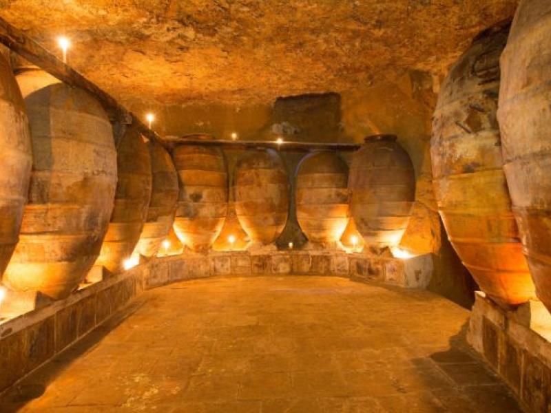 Bodega de vinos de talha en Alentejo