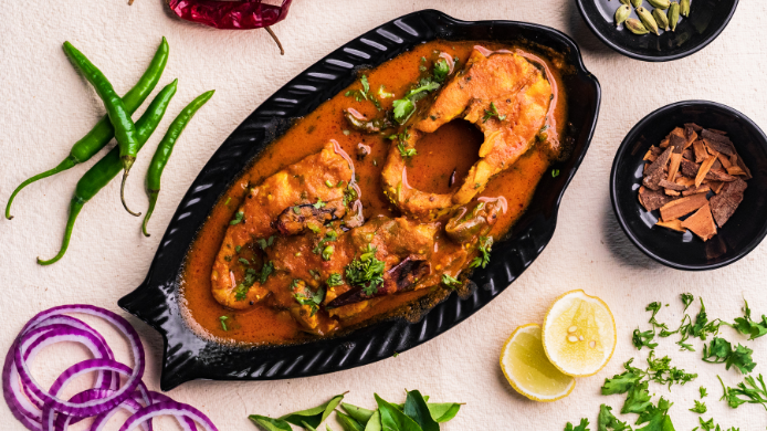Pescado con salsa de coco