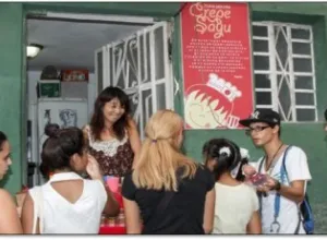 Una japonesa abre negocio en La Habana Vieja