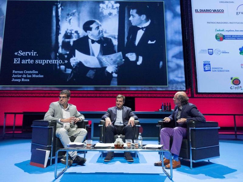 Ferrán Centelles, Josep Roca y Javier de las Muelas en San Sebastián Gastronómika