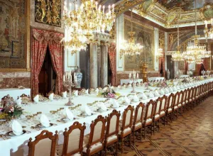 Comedor de gala del Palacio Real de Madrid