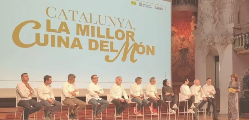 Campaña “Cataluña, la mejor cocina del mundo" chefs en la presentación de Cataluña, la mejor cocina del mundo