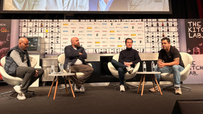 Ponencia "Sin Filtros: Entre Cuchillos y Críticas" en HIP 2026 con Javi Antoña, Hugo Muñoz, Alberto de Luna y Diego Gallegos