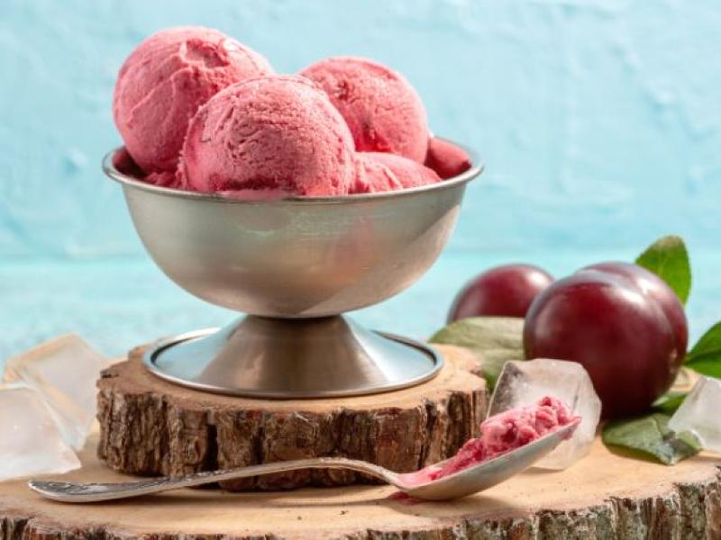 helado de fruta
