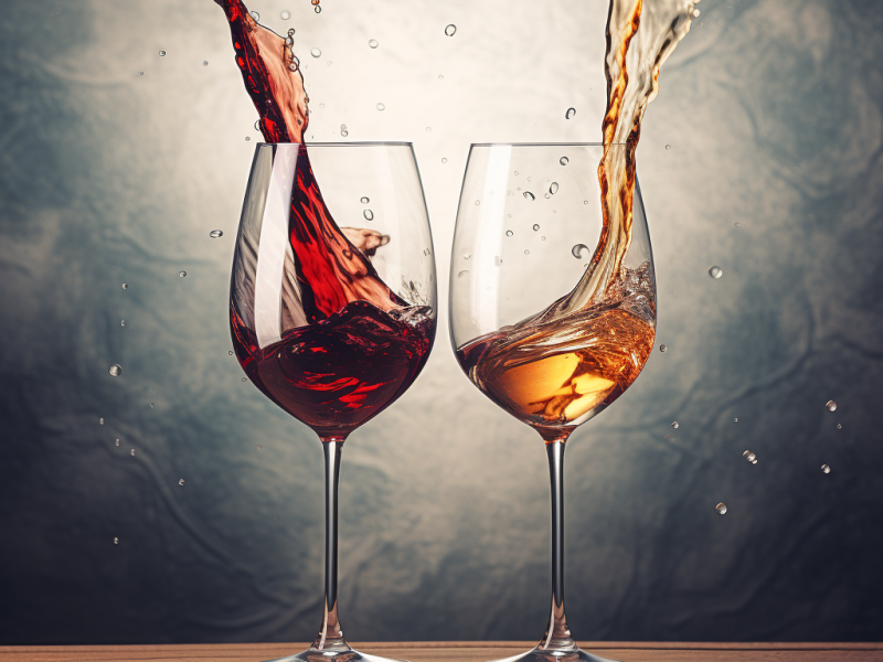 vino blanco o tinto
