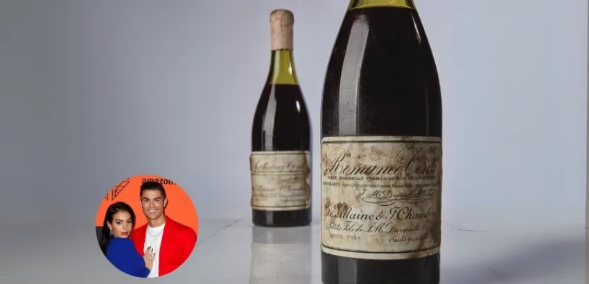 Vino más caro del mundo vino más caro del mundo anillo Georgina y Cristiano
