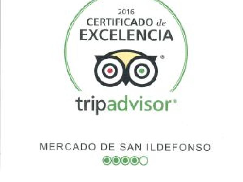 Trip Advisor otorga al Mercado de San Ildefonso el Certificado de Excelencia 2016