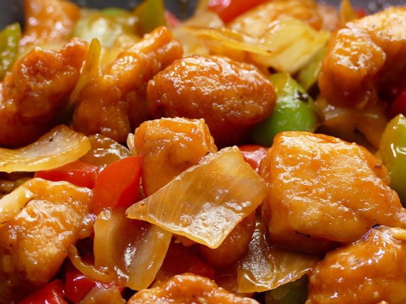 Pollo agridulce 