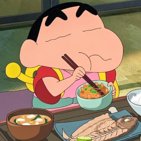 Sin Chan desayunaba natto, una sopa viscosa a base de soja fermentada