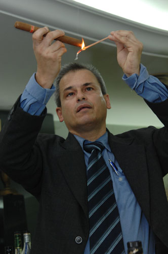 Presidente de la Asociación de Sommeliers de Cuba, Juan Jesús Machín. Foto: Habanos, S.A.