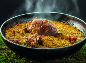 Arroz con pitu de Caleya