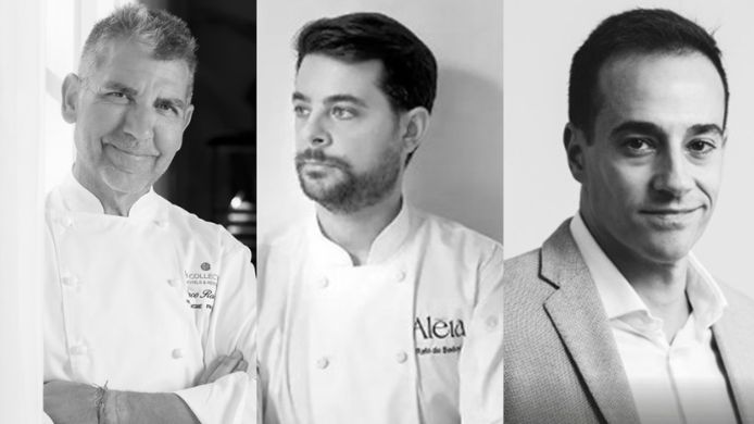 Paco Roncero, Rafael de Bedoya y Adrián Delgado chefs jurado Premio Promesas