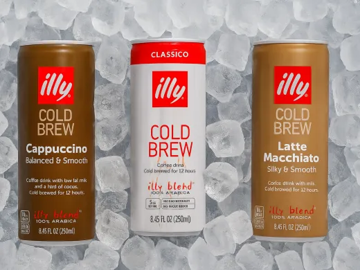 latas de café frío illy 