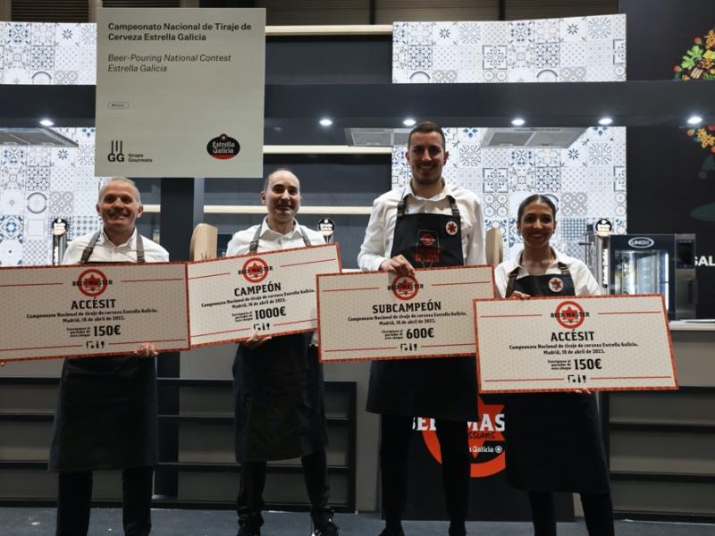 David Quirós, propietario de Espacio Quirós en Torrejón de Ardoz, ha ganado el 8º Campeonato de Tiraje de Cerveza Estrella Galicia