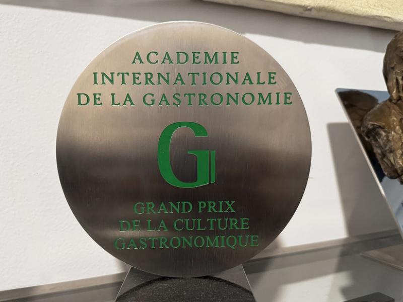 Grand Prix de la la Culture Gastronomique de la Academia Internacional de Gastronomía. (Foto: Rafael Ansón)