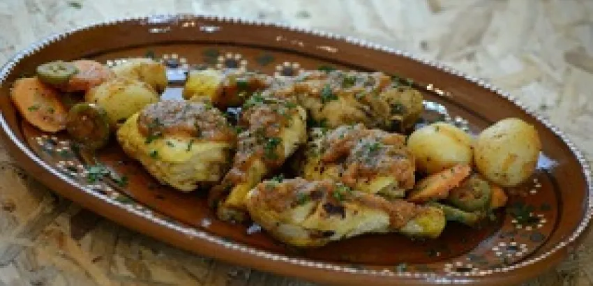 Pollo a la valentina Pollo a la valentina