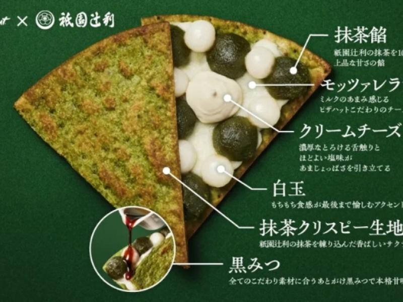 pizza de matcha
