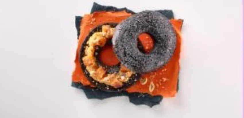 Bagel de calabaza y cacahuetes, una receta de miedo para la noche de Halloween Bagel de calabaza y cacahuetes, una receta de miedo para la noche de Halloween