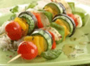 Brochette de vegetales
