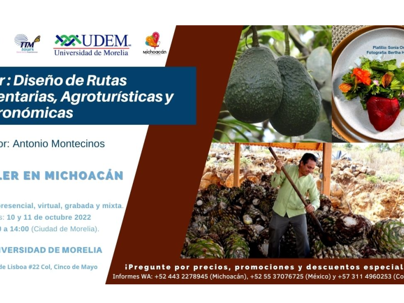 El Taller Internacional Diseño de Rutas Alimentarias, Agroturísticas y Gastronómicas 