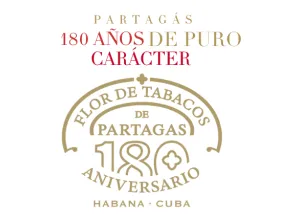 Logotipo Partagás 180 aniversario