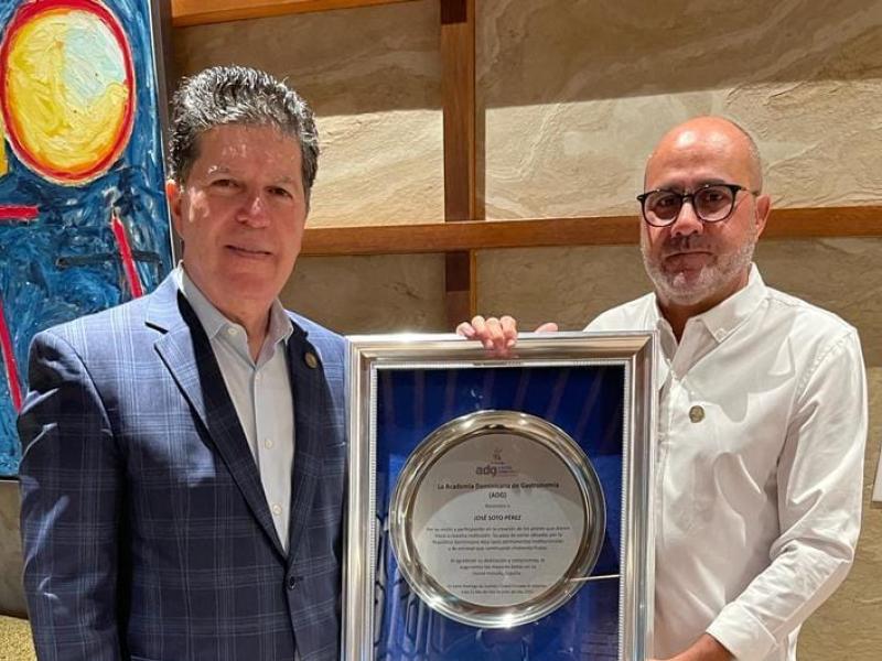 Academia Dominicana de Gastronomía reconoce a José Soto Pérez