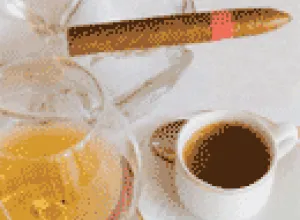 CAFÉ MONTECRISTI DELEGGENDBebida: Ron santiago 11 AñosHabanos: Paratagás Serie P No. 2