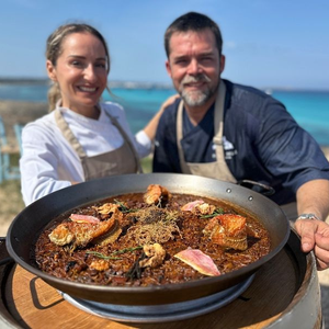 fideua de pescado en Formentera