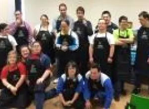 Dieciséis baristas con síndrome de Down exhibieron sus habilidades cafeteras en Oviedo