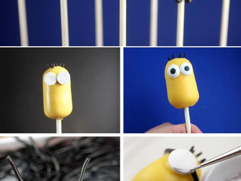 Cómo hacer Pop Cakes de Minions