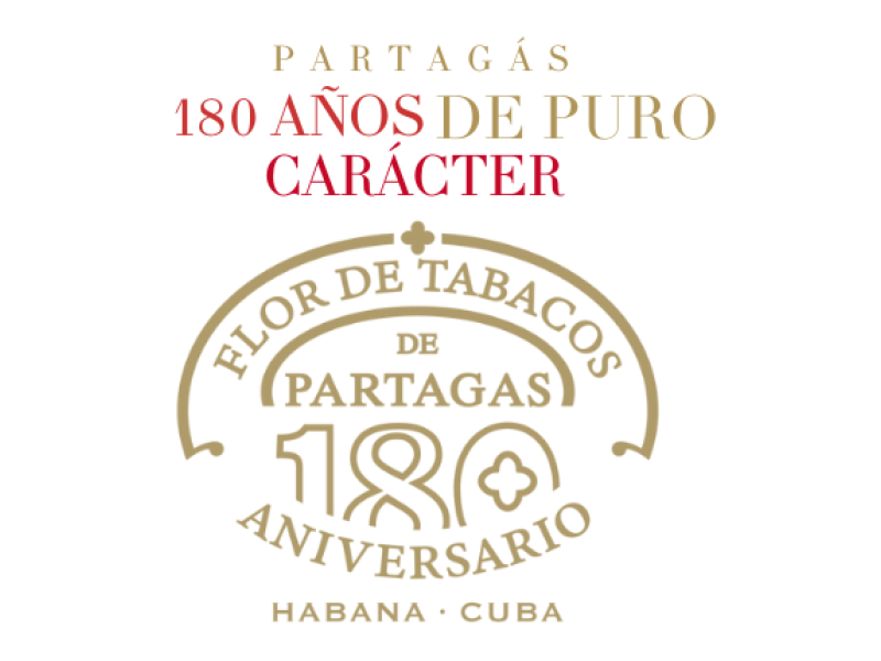 Logotipo Partagás 180 aniversario