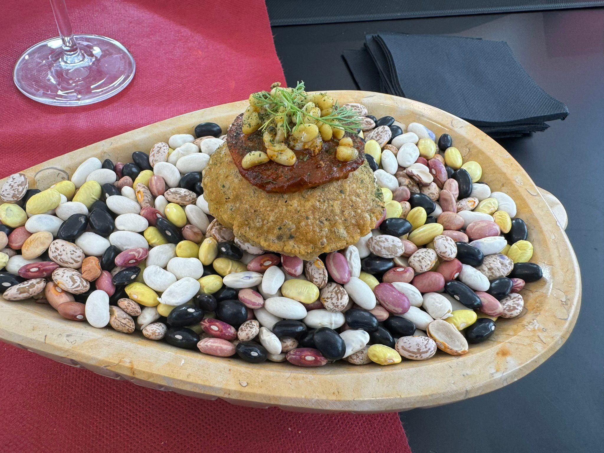 Tapa del concursante mexicano José Francisco Garay, ganador del I Concurso Nacional de Pinchos y Tapas de México en Querétaro.