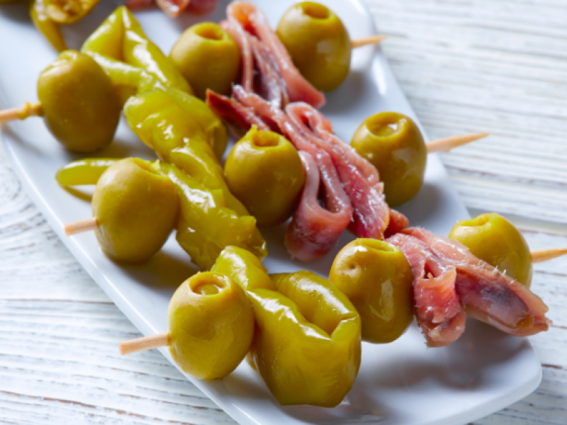 Gilda aceituna anchoa piparra