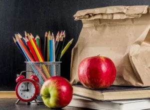 vuelta al cole material y comida