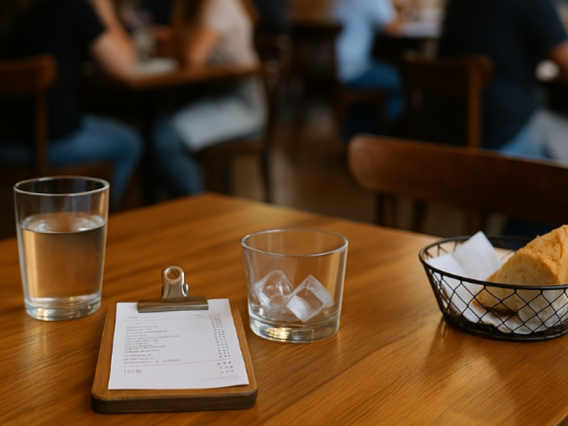 qué pueden cobrarte en bares y restaurantes