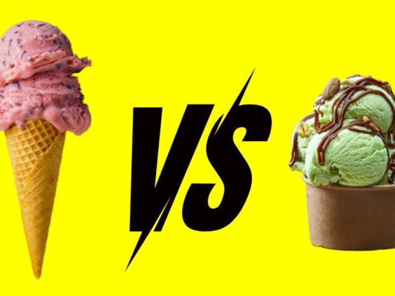 Helado y gelato