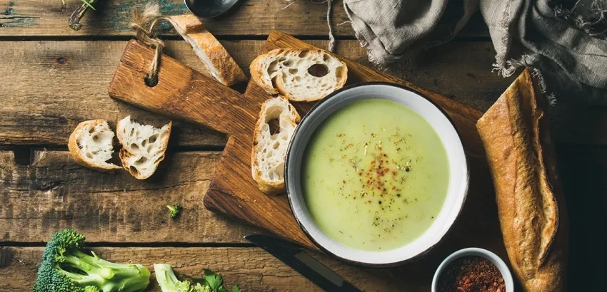 lácteos-Crema de verduras y queso