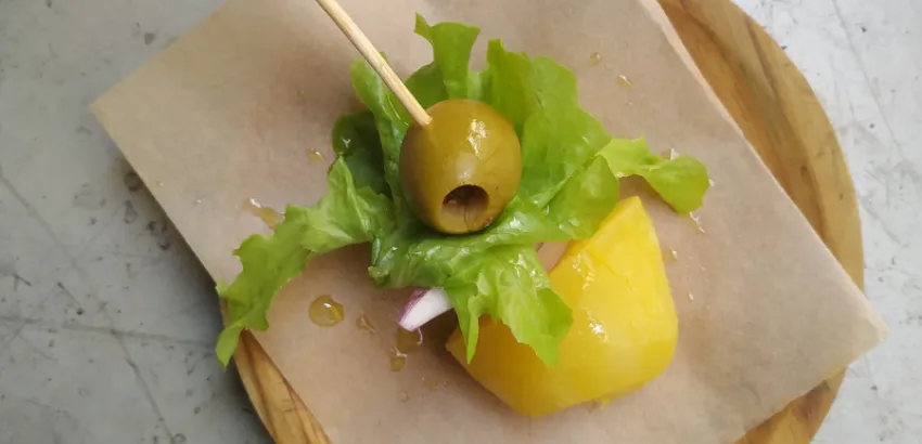 Grillo, un pintxo recuperado en Bilbao (Foto: Alnorte) Grillo, un pintxo recuperado en Bilbao