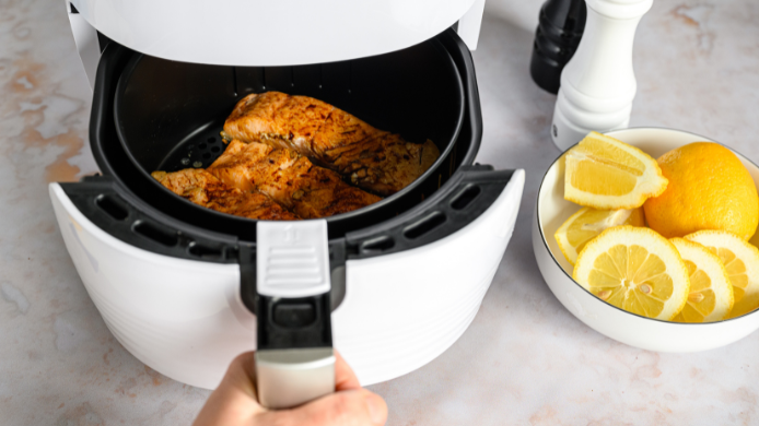Recuerda colocar una capa de tus alimentos por cada cocinado