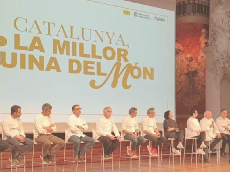 chefs en la presentación de Cataluña, la mejor cocina del mundo