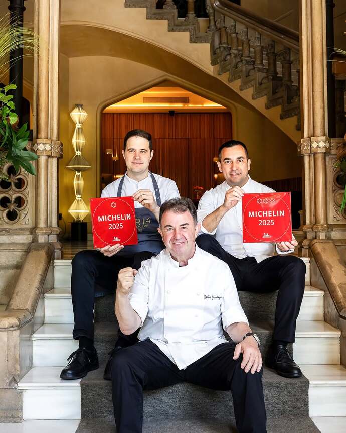 Martín Berasategui, Paolo Casagrande y Xabi Goikoetxea Martín Berasategui, Paolo Casagrande y Xabi Goikoetxea