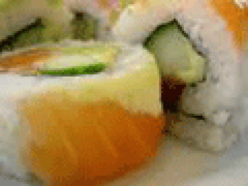Sushi de pepino y ahumados