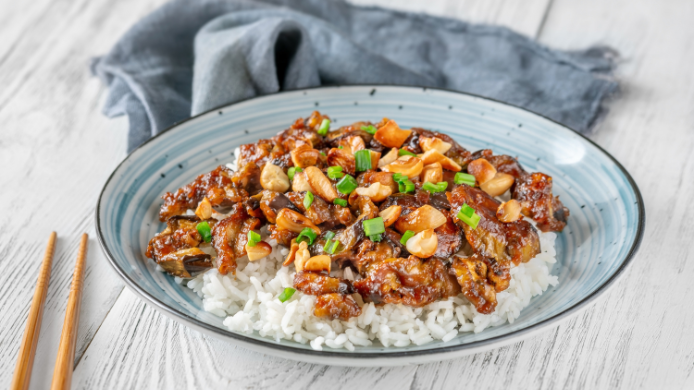 Arroz con berenjena