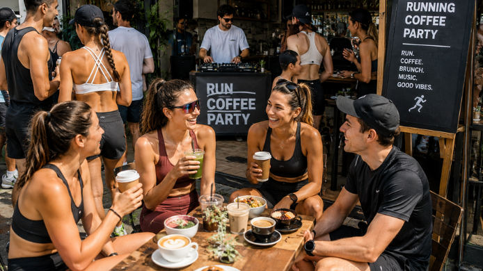 Running coffee party, tendencias 2 en 1