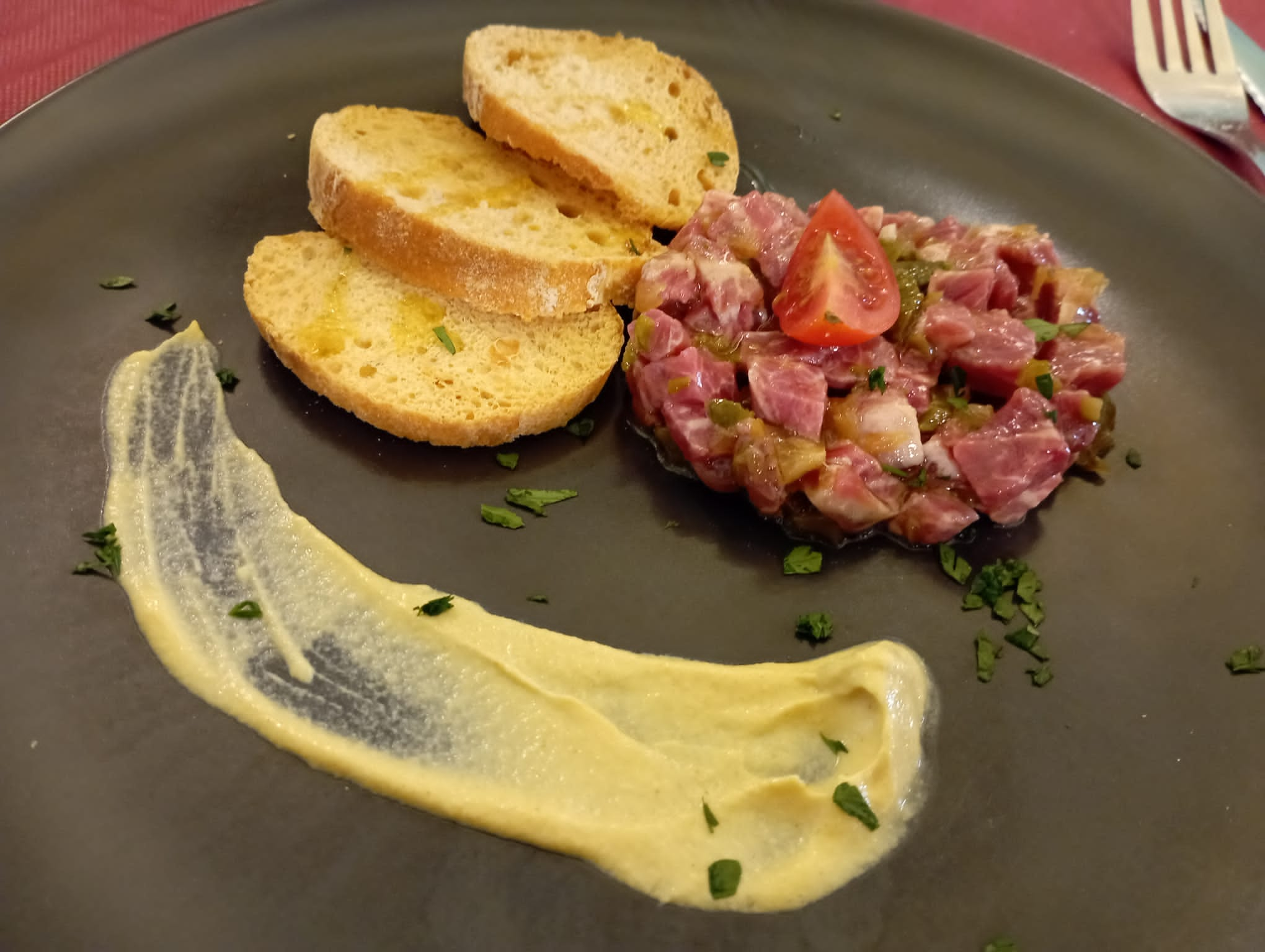 Tartar de presa ibérica