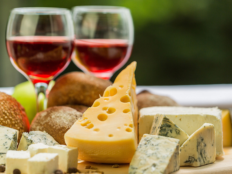 vino-queso